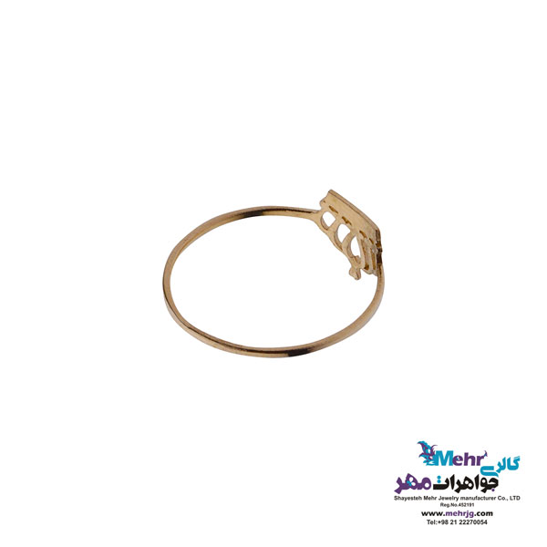 انگشتر طلا - طرح تاج