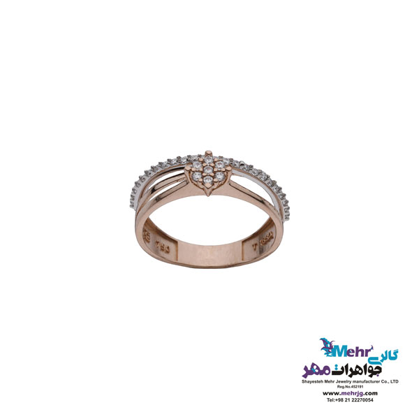 انگشتر طلا - طرح فلاور