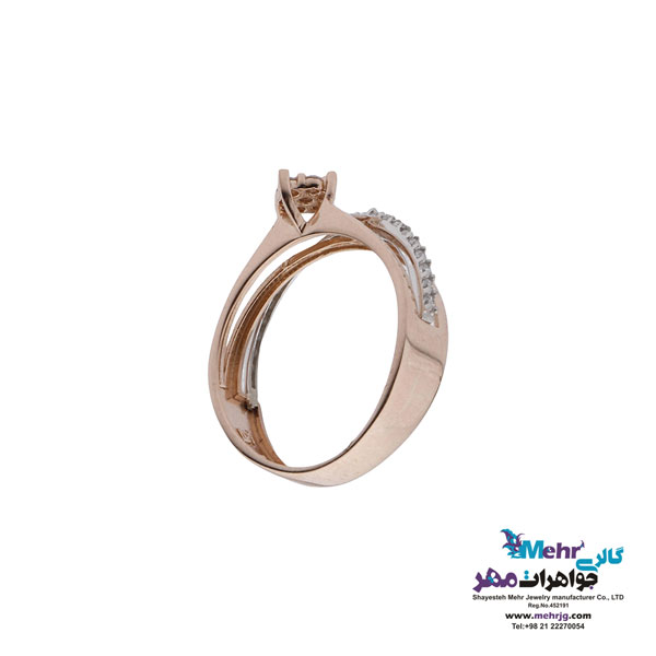 انگشتر طلا - طرح فلاور