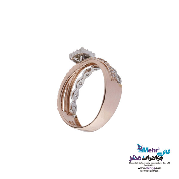 انگشتر طلا - طرح فلاور