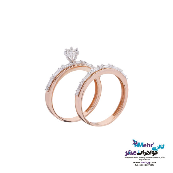 انگشتر طلا - طرح حلقه پشت حلقه