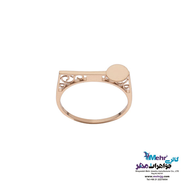 انگشتر طلا - طرح دایره