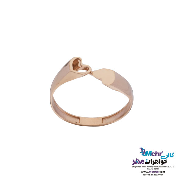 انگشتر طلا - طرح قلب