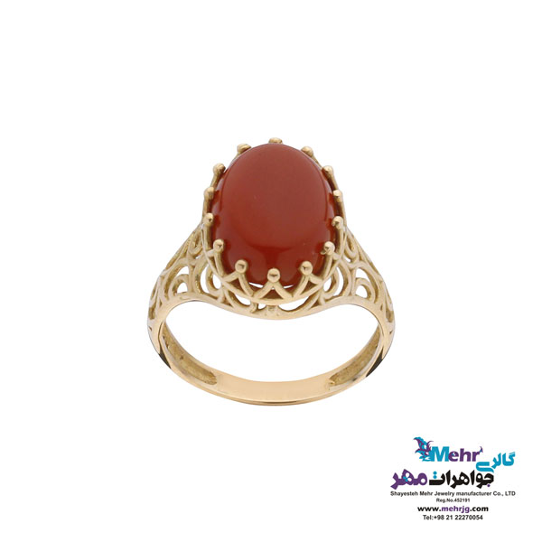 انگشتر طلا - طرح تاج