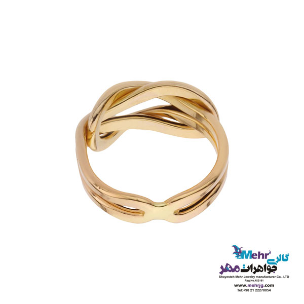 انگشتر طلا - طرح گره بی نهایت