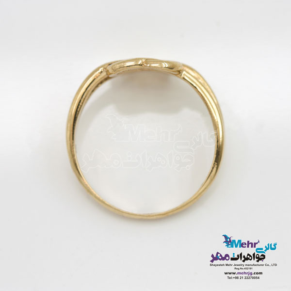 انگشتر طلا - طرح گره بی نهایت
