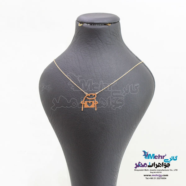 گردنبند طلا - طرح فانتزی میقولی