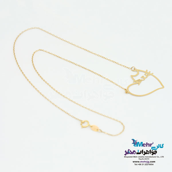 گردنبند طلا - طرح گربه
