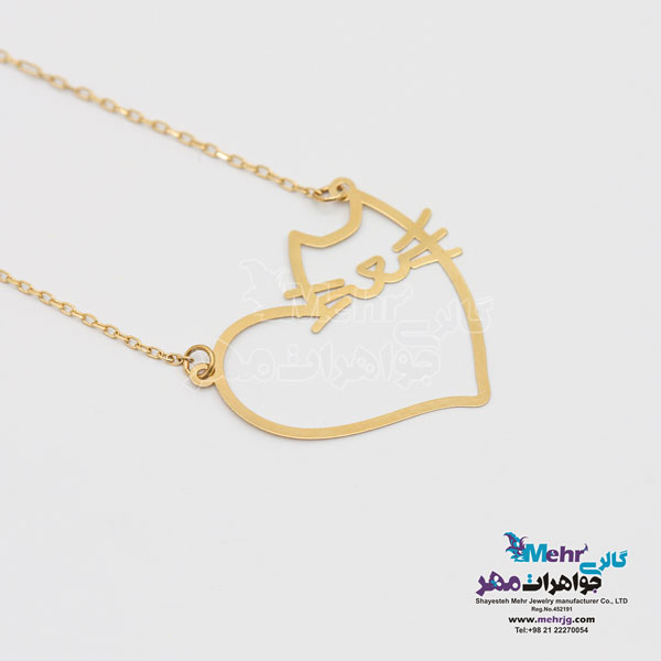 گردنبند طلا - طرح گربه