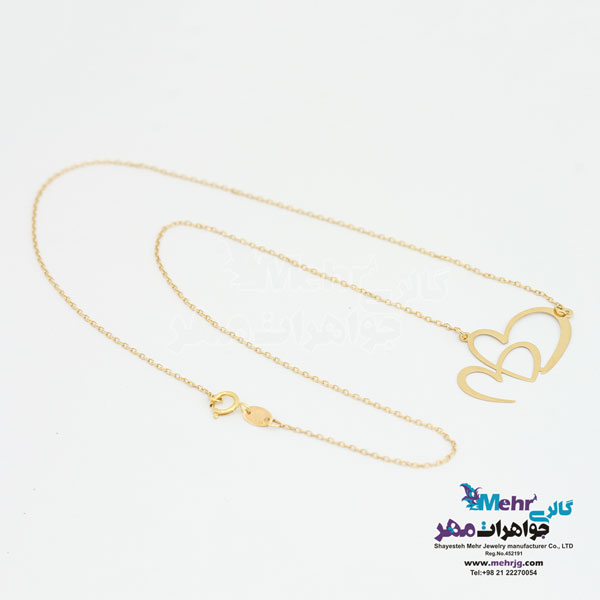 گردنبند طلا - طرح قلب