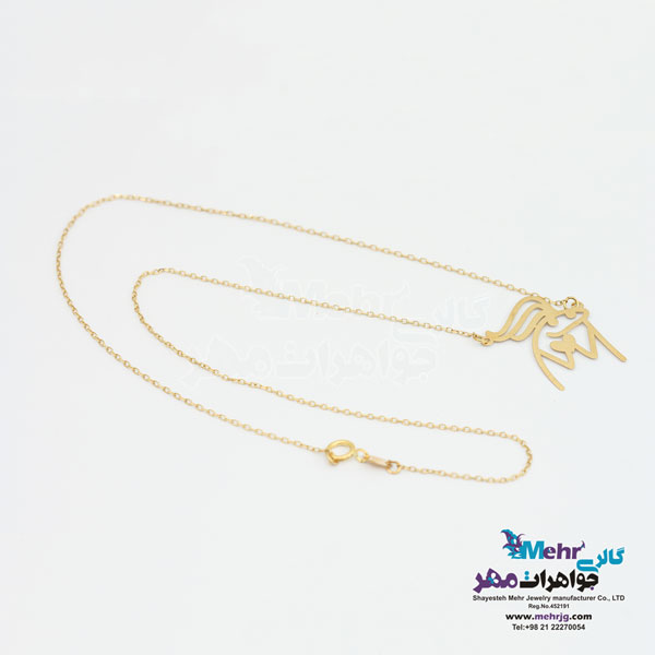 گردنبند طلا - طرح فانتزی میقولی