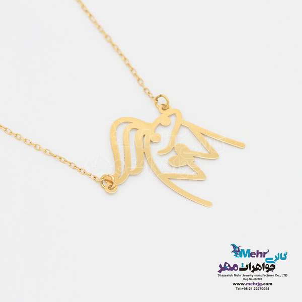 گردنبند طلا - طرح فانتزی میقولی