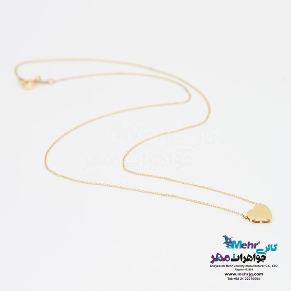 گردنبند طلا - طرح قلب