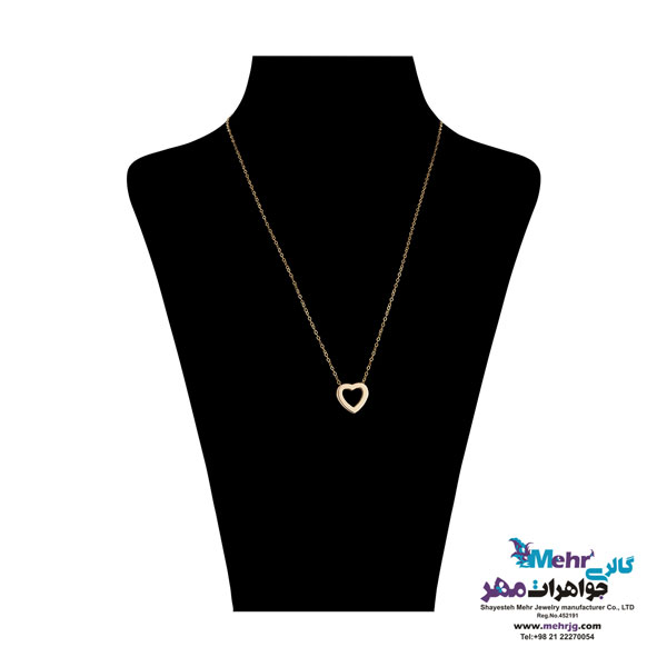 گردنبند طلا - طرح قلب