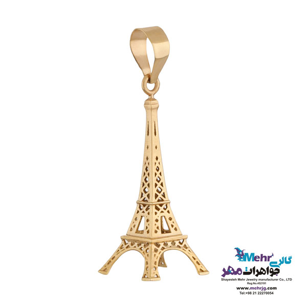 آویز طلا - طرح برج ایفل