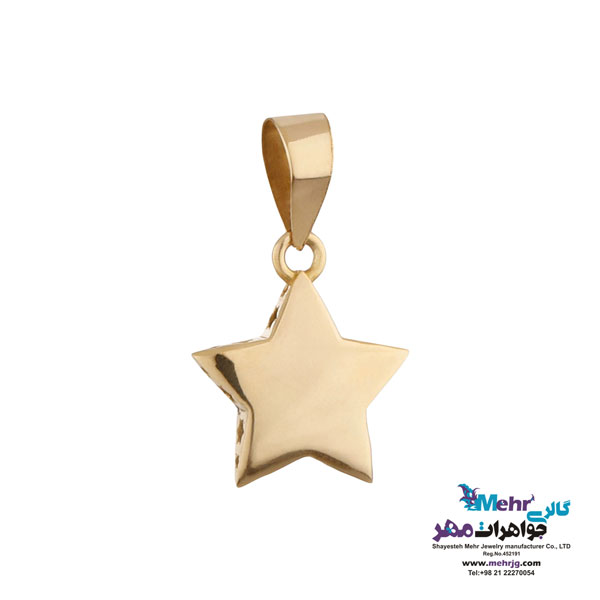 آویز طلا - طرح ستاره