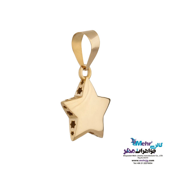 آویز طلا - طرح ستاره