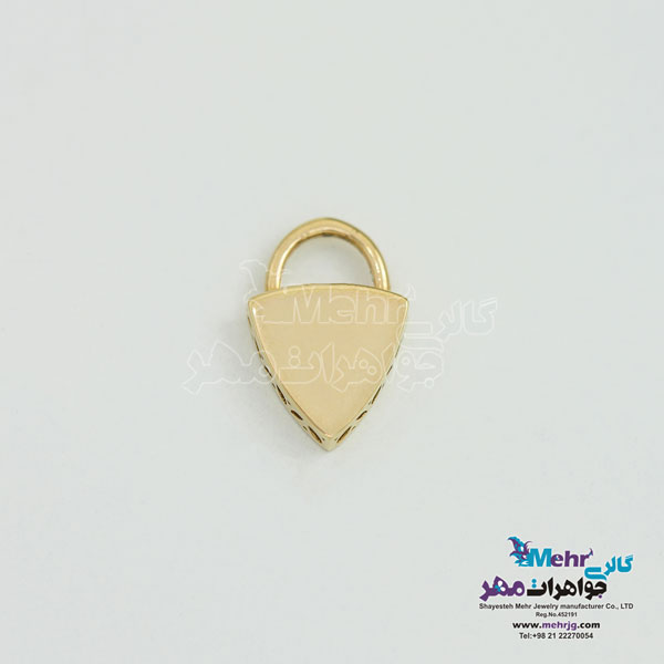 آویز طلا - طرح قفل تیفانی