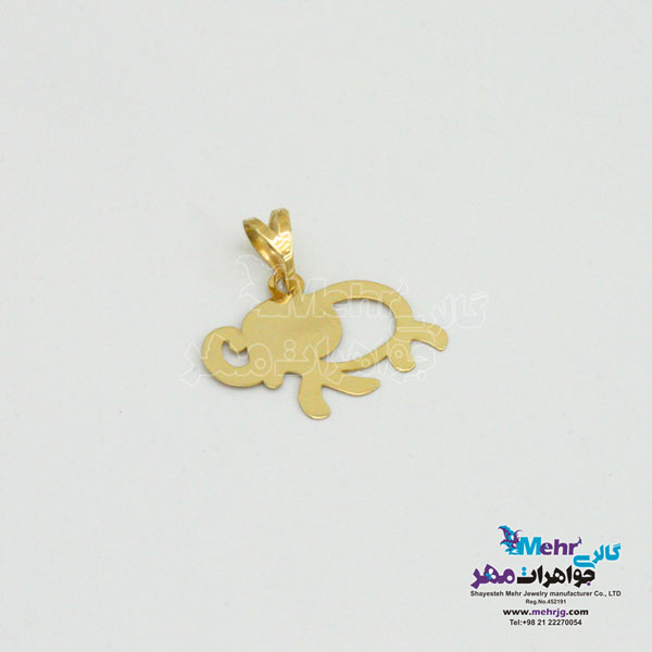 آویز طلا - طرح فیل