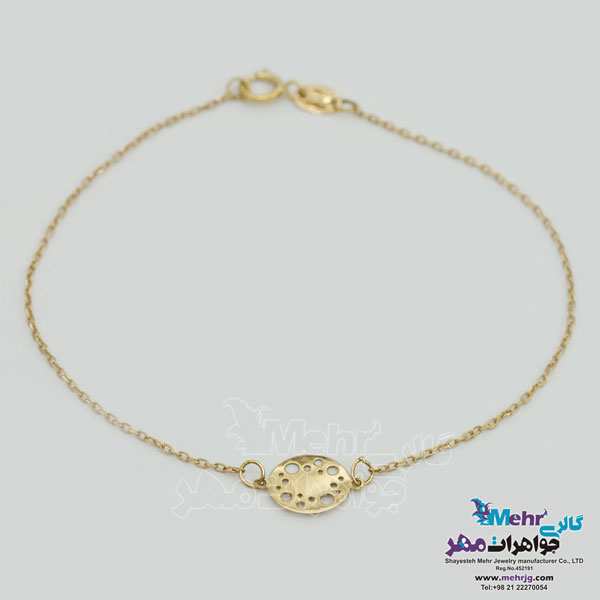 دستبند طلا - طرح هندسی