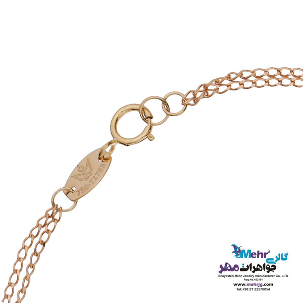 دستبند طلا - طرح قلب
