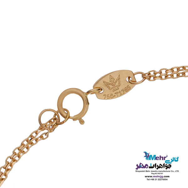 دستبند طلا - طرح قلب