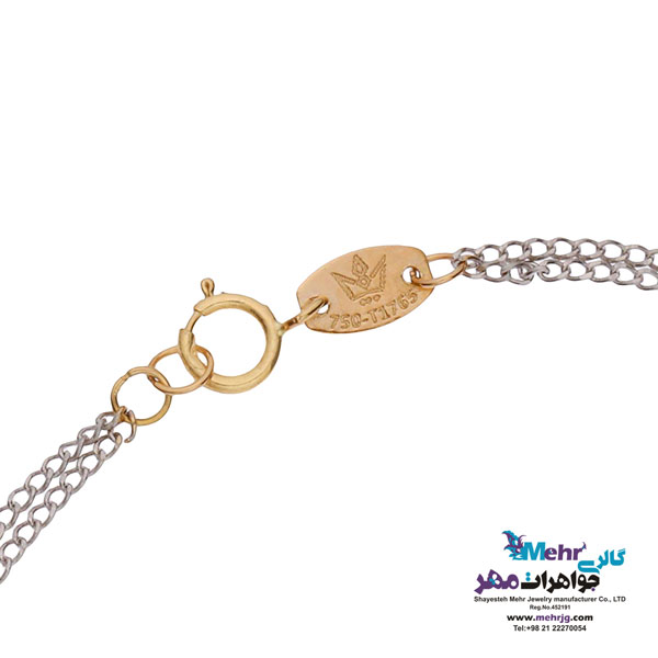 دستبند طلا - طرح گل