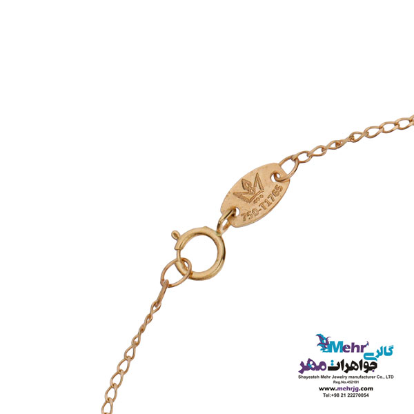 دستبند طلا - طرح گل