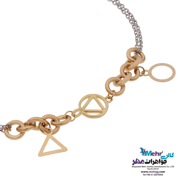 دستبند طلا - طرح مثلث