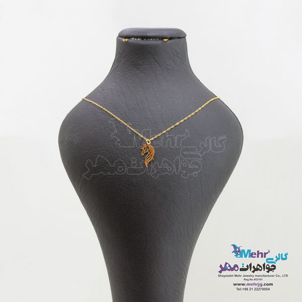 آویز طلا - طرح اسب