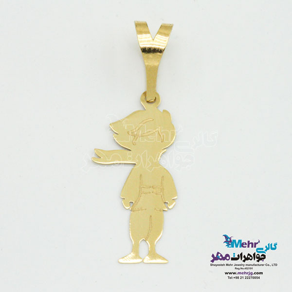 نیم ست طلا - آویز و گوشواره - طرح شازده کوچولو