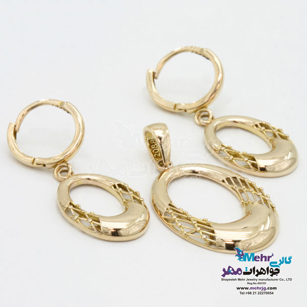 نیم ست طلا - طرح هندسی