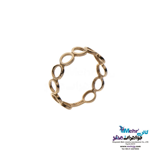 انگشتر طلا - طرح دایره