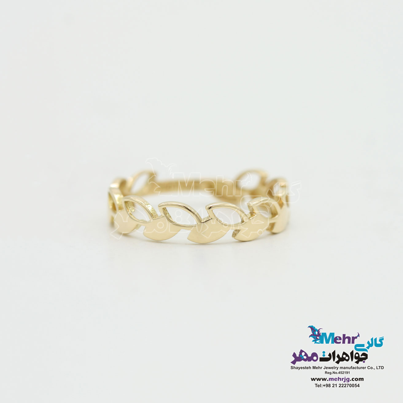 انگشتر طلا - طرح گندم