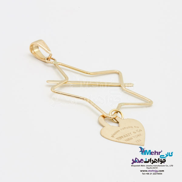 آویز طلا - طرح تیفانی