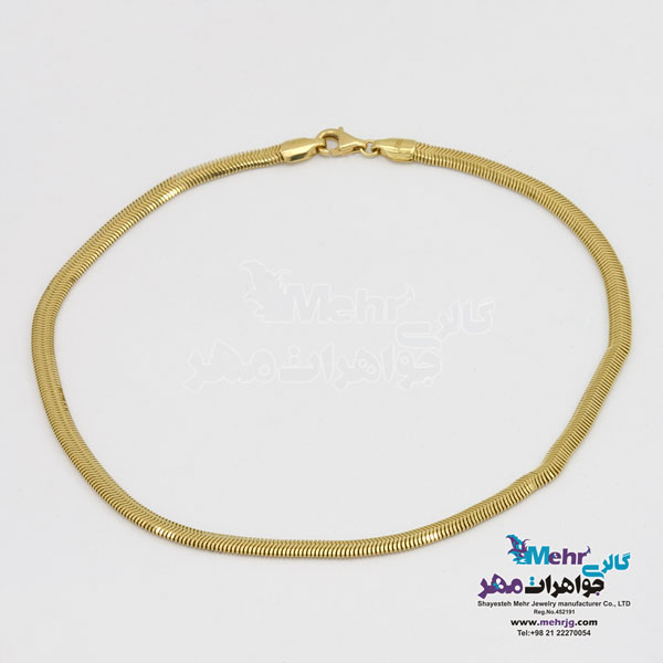 پابند طلا - طرح تیغ ماهی