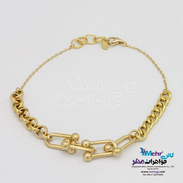 دستبند طلا - طرح تیفانی