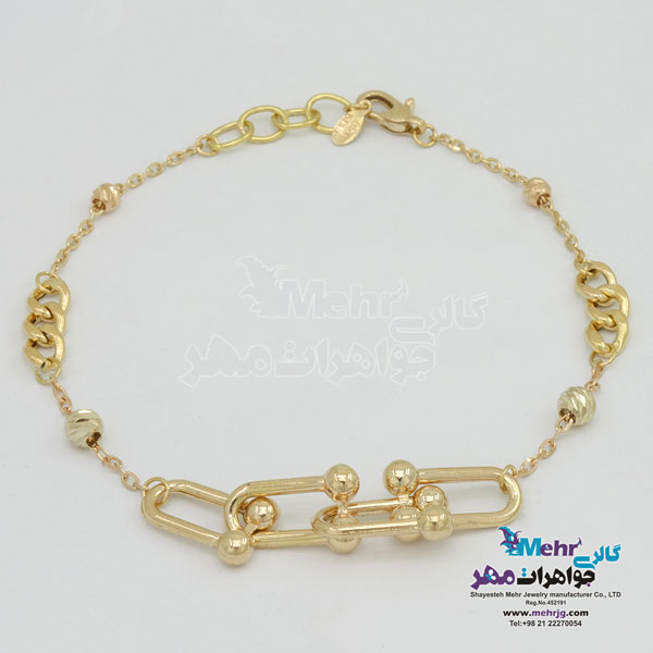 دستبند طلا - طرح تیفانی