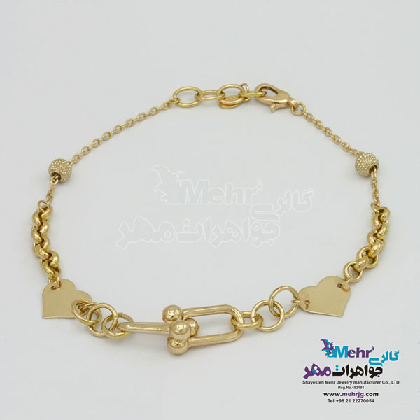 دستبند طلا - طرح تیفانی