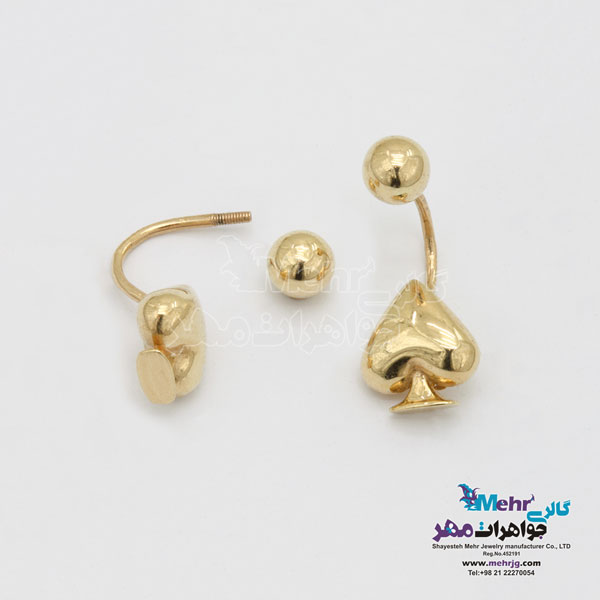 گوشواره طلا - طرح پیک