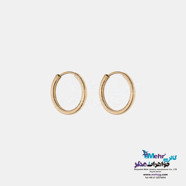 گوشواره طلا - طرح حلقه ای