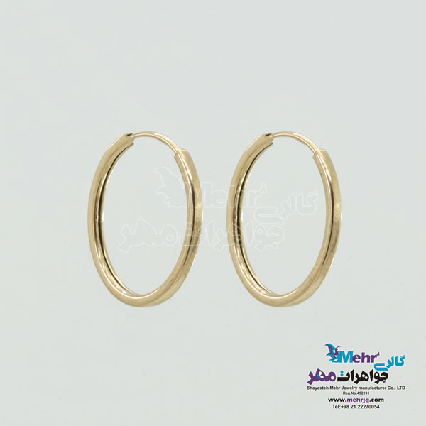 گوشواره طلا - طرح حلقه ای