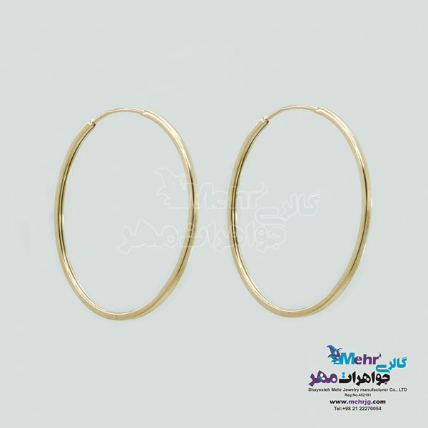 گوشواره طلا - طرح حلقه ای
