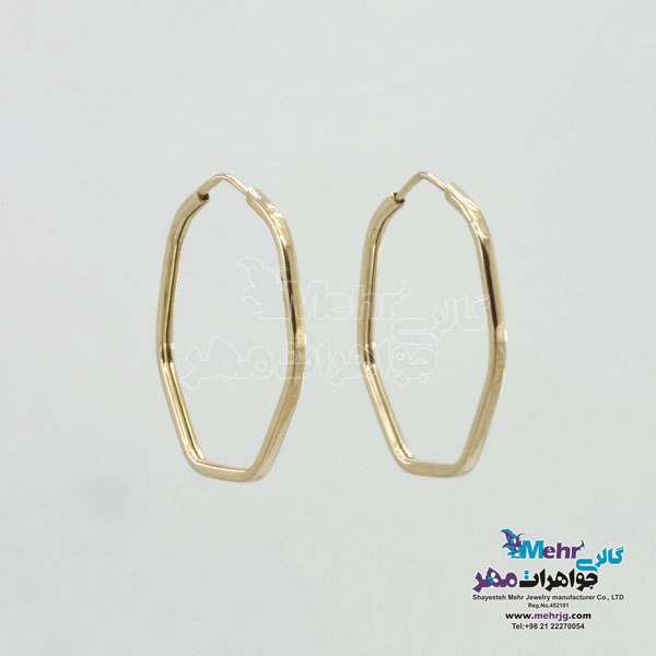 گوشواره طلا - طرح حلقه ای