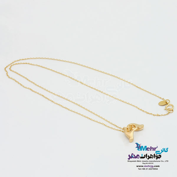 گردنبند طلا - طرح قلب و دست
