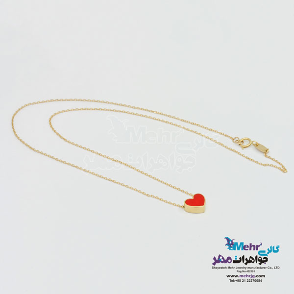 گردنبند طلا - طرح قلب
