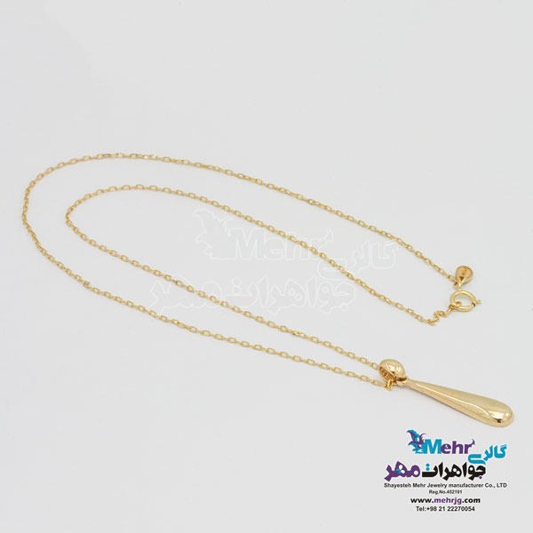 گردنبند طلا - طرح اشک