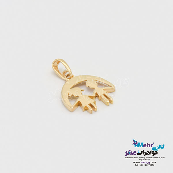 آویز طلا - طرح عشق