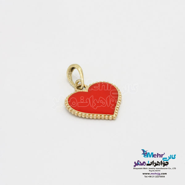 آویز طلا - طرح قلب