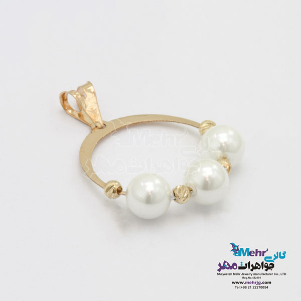 آویز طلا - طرح دایره